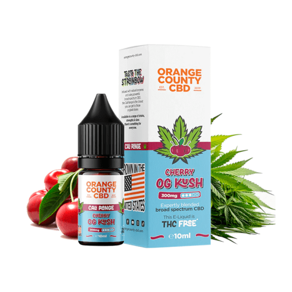 CALI CBD E-LIQUID CHERRY OG KUSH 10ML - ORANGE COUNTY CBD