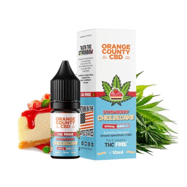 CALI CBD STRAWBERRY CHEESECAKE CBD E-LIQUID 10ML - ORANGE COUNTY CBD