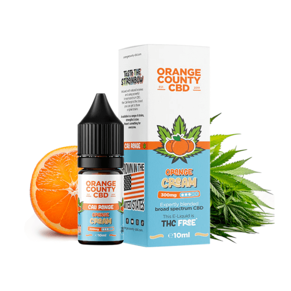 CALI CBD E-LIQUID ORANGE CREAM 10ML - ORANGE COUNTY CBD