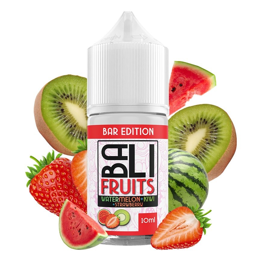 AROMA WATERMELON KIWI STRAWBERRY 10ML LONGFILL - BALI FRUITS BAR EDITION BY KINGS CREST