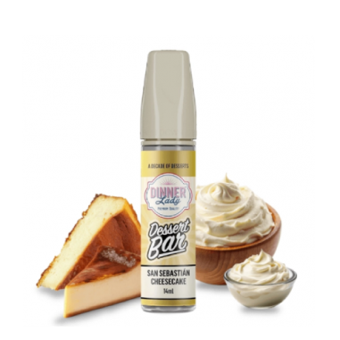 DESSERT BAR SAN SEBASTIAN CHEESECAKE LONGFILL 14ML - DINNER LADY DESSERT BAR SAN SEBASTIAN CHEESECAKE LONGFILL 14ML - DINNER LADY