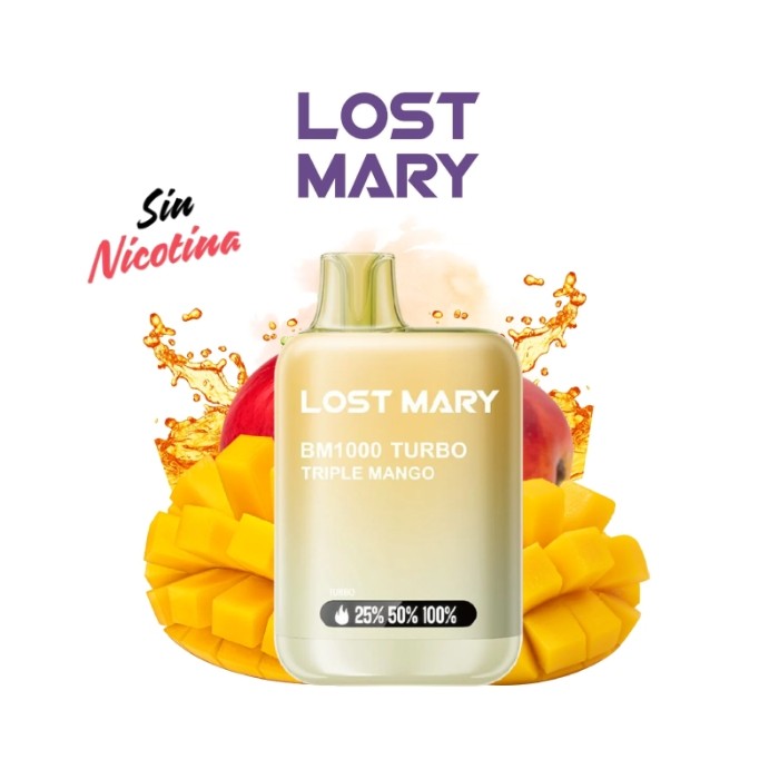 LOST MARY BM1000 TRIPLE MANGO ZERO POD 2ML 0MG - ELFBAR
