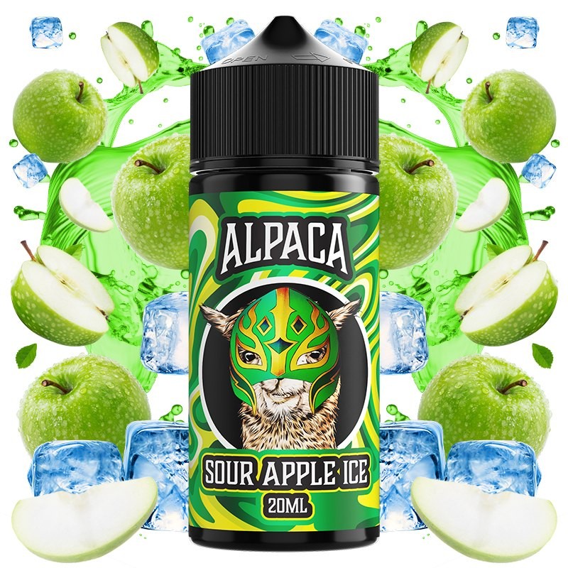 AROMA SOUR APPLE ICE 20ML LONGFILL - ALPACA