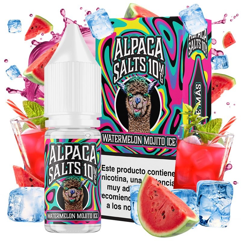 WATERMELON MOJITO ICE 10ML - ALPACA SALTS