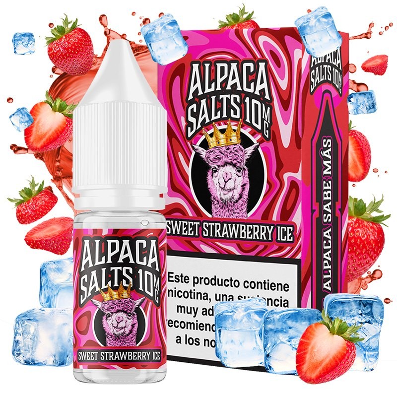 SWEET STRAWBERRY ICE 10ML - ALPACA SALTS