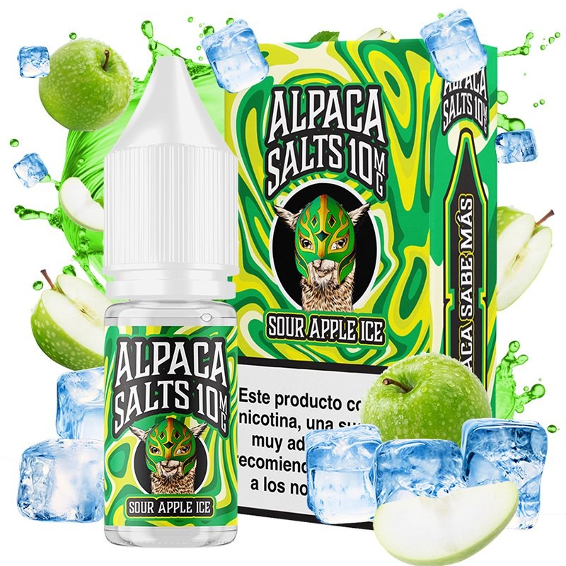 SOUR APPLE ICE 10ML - ALPACA SALTS SOUR APPLE ICE 10ML - ALPACA SALTS