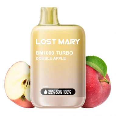 LOST MARY BM1000 DOUBLE APPLE 2ML 20MG - ELFBAR LOST MARY BM1000 DOUBLE APPLE 2ML 20MG - ELFBAR