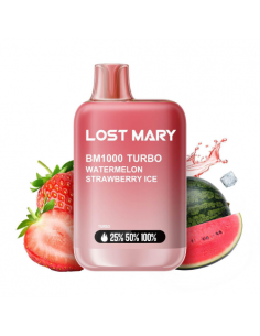 LOST MARY BM1000 WATERMELON STRAWBERRY ICE POD 2ML 20MG - ELFBAR