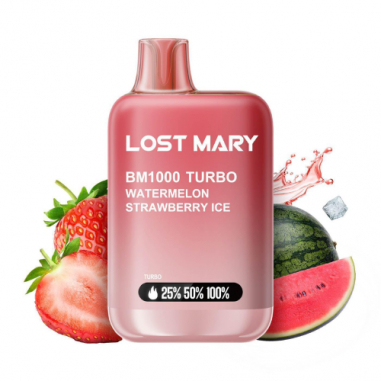 LOST MARY BM1000 WATERMELON STRAWBERRY ICE POD 2ML 20MG - ELFBAR LOST MARY BM1000 WATERMELON STRAWBERRY ICE POD 2ML 20MG - ELFBAR