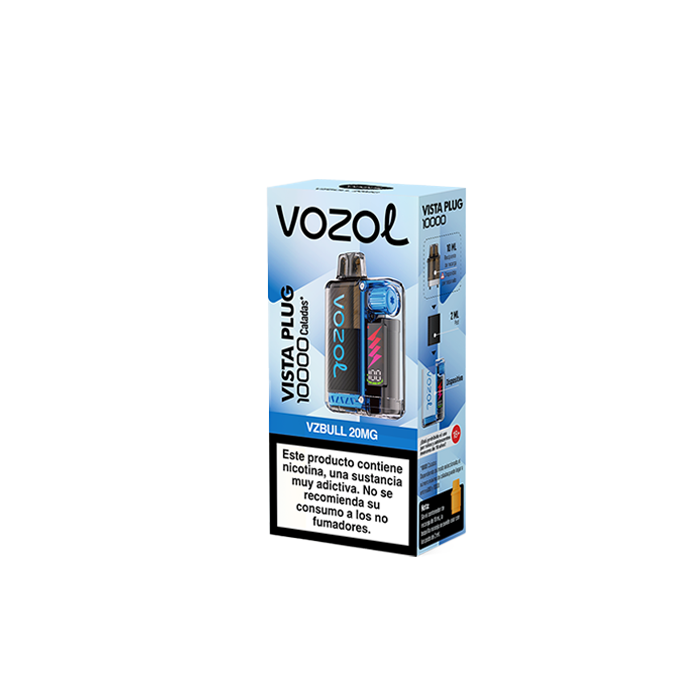 VISTA PLUG KIT STARTER 2 + 10 ML 10.000 PUFFS 20MG NICOTINA - VZBULL - VOZOL 2