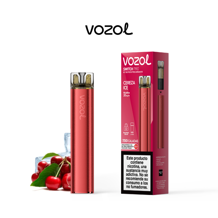 VOZOL SWITCH PRO KIT STARTER CHERRY ICE 20MG NICOTINA - VOZOL