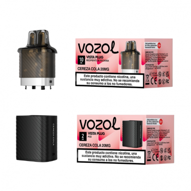 VISTA PLUG CÁPSULA 2ML + RECIPIENTE 10ML 20MG/ML CEREZA COLA - VOZOL VISTA PLUG CÁPSULA 2ML + RECIPIENTE 10ML 20MG/ML CEREZA COLA - VOZOL