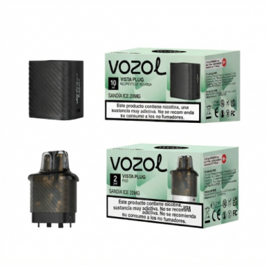 VISTA PLUG CÁPSULA 2ML + RECIPIENTE 10ML 20MG/ML SANDIA ICE - VOZOL VISTA PLUG CÁPSULA 2ML + RECIPIENTE 10ML 20MG/ML SANDIA ICE - VOZOL