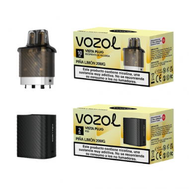 VISTA PLUG CÁPSULA 2ML + RECIPIENTE 10ML 20MG/ML PIÑA LIMON - VOZOL VISTA PLUG CÁPSULA 2ML + RECIPIENTE 10ML 20MG/ML PIÑA LIMON - VOZOL