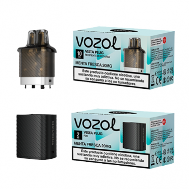 VISTA PLUG CÁPSULA 2ML + RECIPIENTE 10ML 20MG/ML MENTA MIAMI - VOZOL VISTA PLUG CÁPSULA 2ML + RECIPIENTE 10ML 20MG/ML MENTA MIAMI - VOZOL