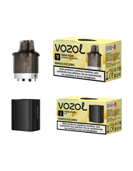 VISTA PLUG CÁPSULA 2ML + RECIPIENTE 10ML 20MG/ML MANGO ICE - VOZOL