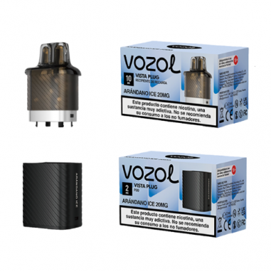 VISTA PLUG CÁPSULA 2ML + RECIPIENTE 10ML 20MG/ML ARANDANO ICE - VOZOL VISTA PLUG CÁPSULA 2ML + RECIPIENTE 10ML 20MG/ML ARANDANO ICE - VOZOL