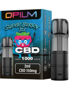 CARTUCHO SUPER BERRY ICE CBD 150MG 2ML - OPIUM