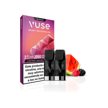 PACK 2 CARTUCHOS BERRY WATERMELON 20MG - VUSE