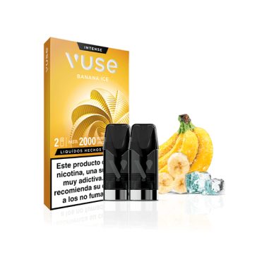 PACK 2 CARTUCHOS BANANA ICE 20MG - VUSE