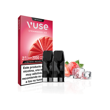 PACK 2 CARTUCHOS STRAWBERRY ICE 20MG - VUSE