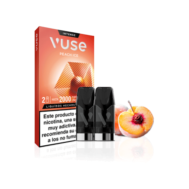PACK 2 CARTUCHOS PEACH ICE 20MG - VUSE PACK 2 CARTUCHOS PEACH ICE 20MG - VUSE
