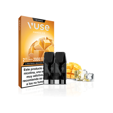 PACK 2 CARTUCHOS MANGO ICE 20MG - VUSE