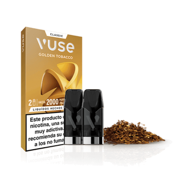 PACK 2 CARTUCHOS GOLDEN TOBACCO 20MG - VUSE