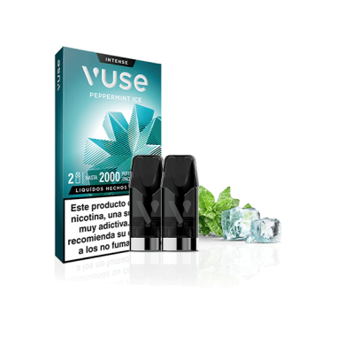 PACK 2 CARTUCHOS PEPPERMINT ICE 20MG - VUSE PACK 2 CARTUCHOS PEPPERMINT ICE 20MG - VUSE