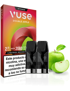 PACK 2 CARTUCHOS DOUBLE APPLE 20MG - VUSE