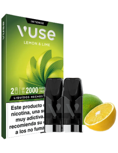 PACK 2 CARTUCHOS LEMON LIME 20MG - VUSE