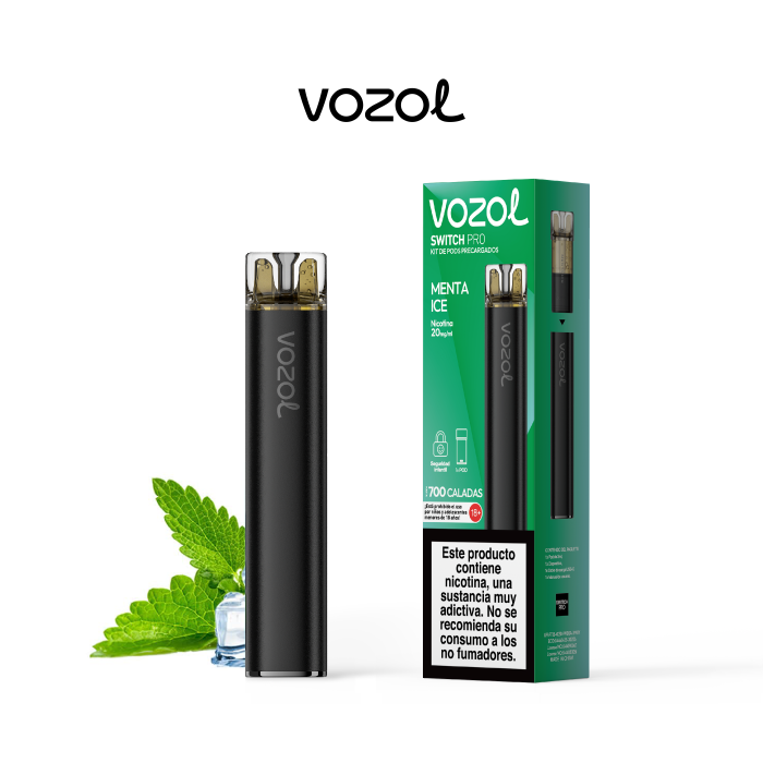 VOZOL SWITCH PRO KIT STARTER MENTA ICE 20MG NICOTINA - VOZOL