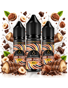 PACK 3 CHOCOLATE MILK HAZELNUT 5ML LONGFILL - BAR JUICE BOMBO