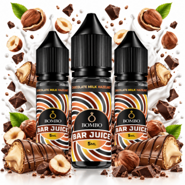 PACK 3 CHOCOLATE MILK HAZELNUT 5ML LONGFILL - BAR JUICE BOMBO PACK 3 CHOCOLATE MILK HAZELNUT 5ML LONGFILL - BAR JUICE BOMBO