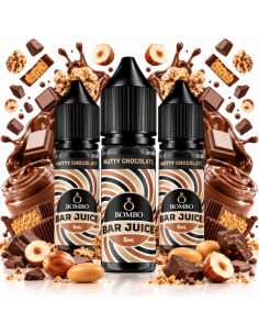 PACK 3 NUTTY CHOCOLATE 5ML LONGFILL - BAR JUICE BOMBO