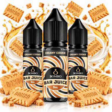 PACK 3 CREAMY COOKIE 5ML LONGFILL - BAR JUICE BOMBO PACK 3 CREAMY COOKIE 5ML LONGFILL - BAR JUICE BOMBO