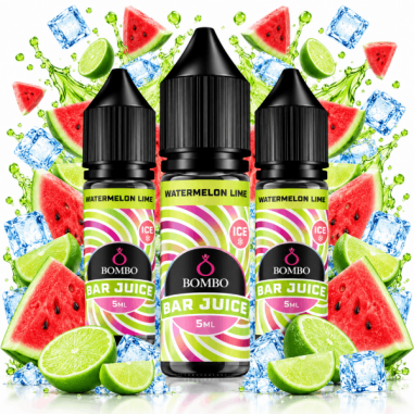 PACK 3 WATERMELON LIME 5ML LONGFILL - BAR JUICE BOMBO