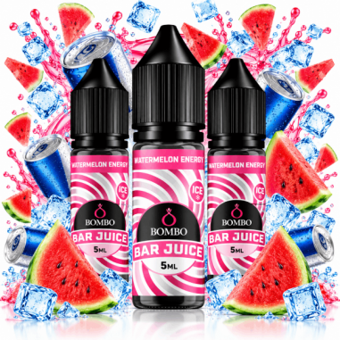 PACK 3 WATERMELON ENERGY 5ML LONGFILL - BAR JUICE BOMBO
