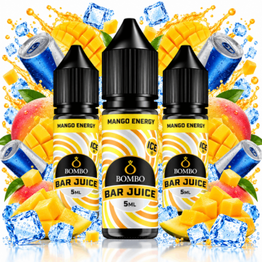 PACK 3 MANGO ENERGY 5ML LONGFILL - BAR JUICE BOMBO PACK 3 MANGO ENERGY 5ML LONGFILL - BAR JUICE BOMBO