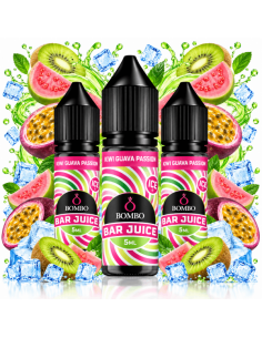 PACK 3 KIWI GUAVA PASSION 5ML LONGFILL - BAR JUICE BOMBO