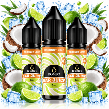 PACK 3 COCONUT LIME 5ML LONGFILL - BAR JUICE BOMBO PACK 3 COCONUT LIME 5ML LONGFILL - BAR JUICE BOMBO