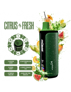 CITRUS FRESH 6EN1 240K PUFF SIN NICOTINA - MUBAR 2