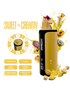 SWEET CREAMY 6EN1 240K PUFF SIN NICOTINA - MUBAR 2